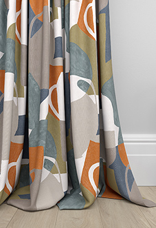 Athena, Steel - Made to Measure Curtains